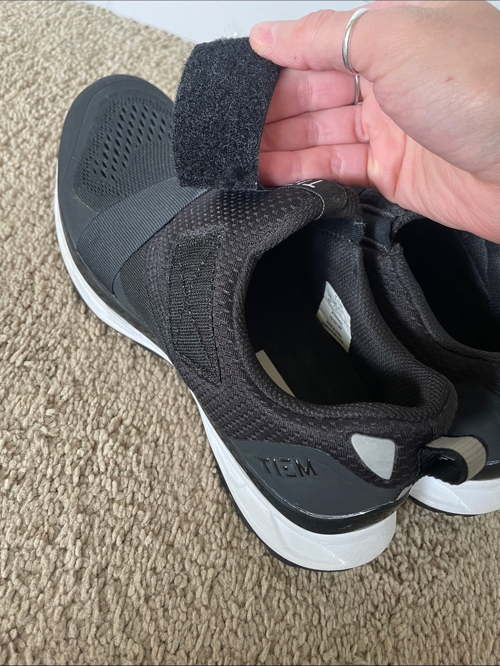 TIEM Slipstream Indoor Cycling Shoes Black Slip-On Women's 10 Athletic Sneakers - Picture 7 of 13